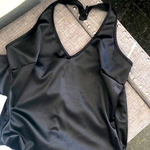 Halter top mini dress.